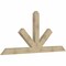Ekena Millwork Saratoga Rough Sawn Timber Gable Bracket, Douglas Fir, 96"W x 44"H x 4"D x 6"F, 11/12 Pitch GBW096X44X0406SAR00RDF - alternate 2